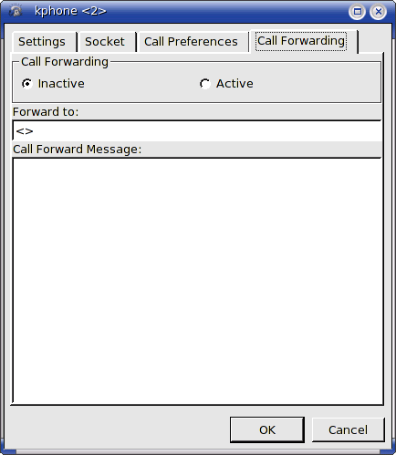 kphone call forwarding